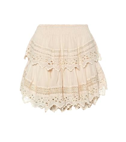 Loveshackfancy Ruffle Miniskirt