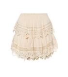 Loveshackfancy Ruffle Miniskirt