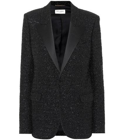 Saint Laurent Metallic Lamé Blazer