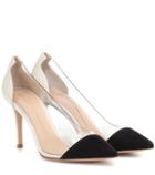 Gucci Plexi Suede And Transparent Pumps