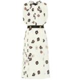 Prada Floral Sablé Midi Dress