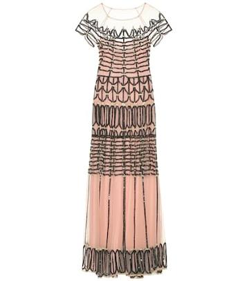Temperley London Clio Embellished Tulle Dress