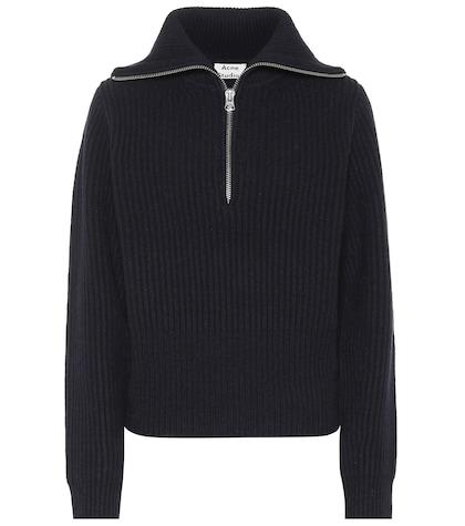 Acne Studios Ribbed Knit Wool Sweater