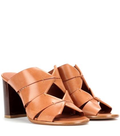 Tomas Maier Evelina Leather Mules