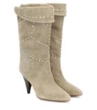 Isabel Marant Lestee Studded Suede Ankle Boots