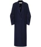 Victoria Beckham Twist Sleeve Virgin Wool Coat