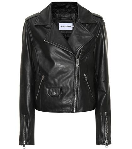 Calvin Klein Jeans Leather Biker Jacket