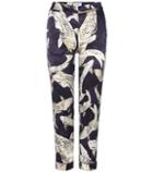 Erdem Giulia  Printed Silk Trousers