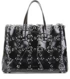 N21 Perforated Leather Tote Bag
