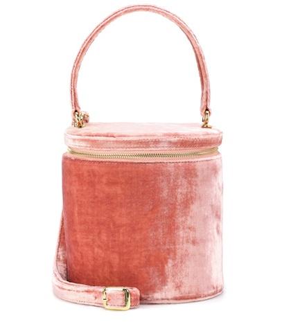 Camilla Vitti Velvet Bucket Bag