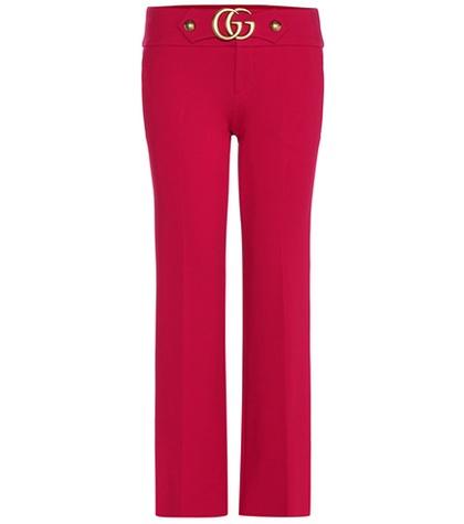 Gucci Embellished Crêpe Trousers
