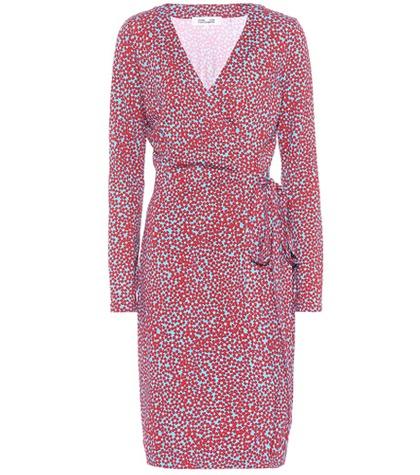 Prada Floral-printed Silk Wrap Dress