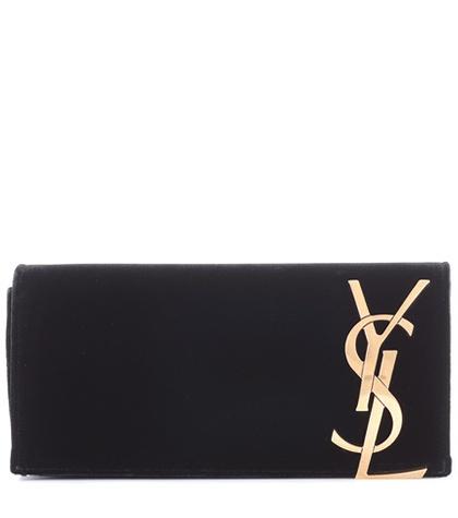 Saint Laurent Smoking Velvet Clutch
