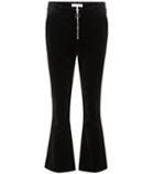 Frame Velvet Cropped Trousers