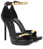 S Max Mara Embellished Leather Sandals