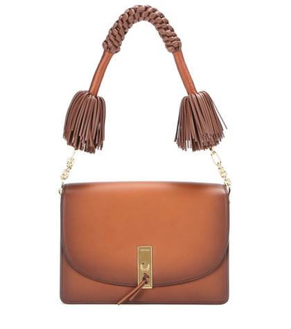 Fendi Ghianda Leather Shoulder Bag