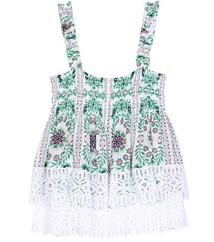 Mary Katrantzou Georgette Printed Sleeveless Top