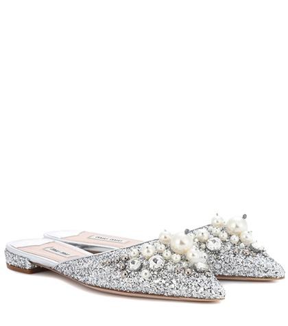 Poupette St Barth Exclusive To Mytheresa.com – Embellished Slippers