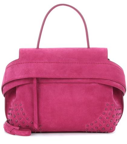 Tod's Wave Small Suede Tote