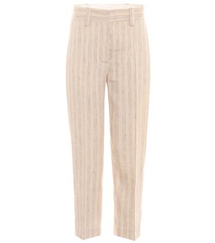 Acne Studios Trea Striped Linen Trousers