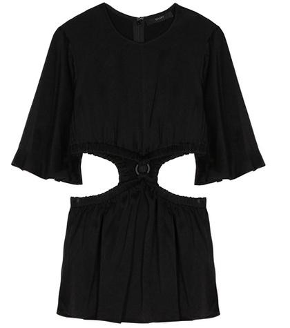 Salvatore Ferragamo Satin Cut-out Top