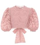 Zimmermann Exclusive To Mytheresa.com – Cotton Voile Crop Top