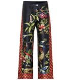F.r.s For Restless Sleepers Ceo Printed Silk Pajama Pants
