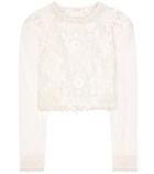 Zimmermann Bowerbird Lace Crop Top