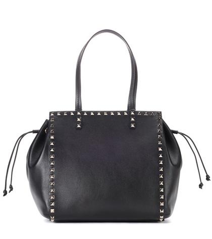 Valentino Valentino Garavani Rockstud Leather Shopper