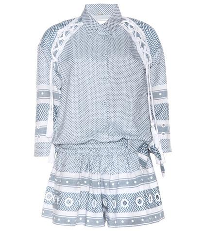 Dodo Bar Or Embellished Cotton Playsuit