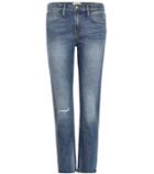 Frame Le Boy Mid-rise Cropped Jeans