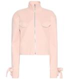J.w.anderson Cropped Knitted Biker Jacket