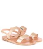 P.e Nation Clio Metallic Leather Sandals
