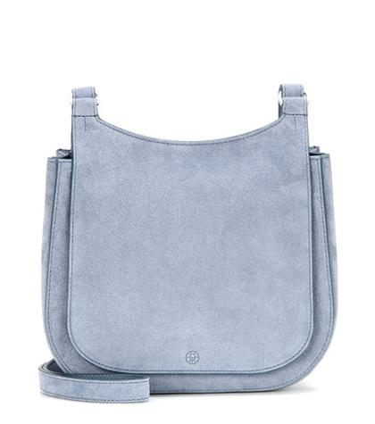 The Row Hunting 9 Suede Shoulder Bag