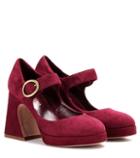 Sies Marjan Millie Suede Mary Jane Pumps