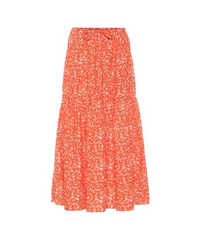 Ulla Johnson Pari Printed Cotton Maxi Skirt