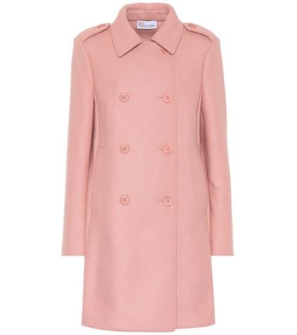Redvalentino Double-breasted Wool-blend Coat