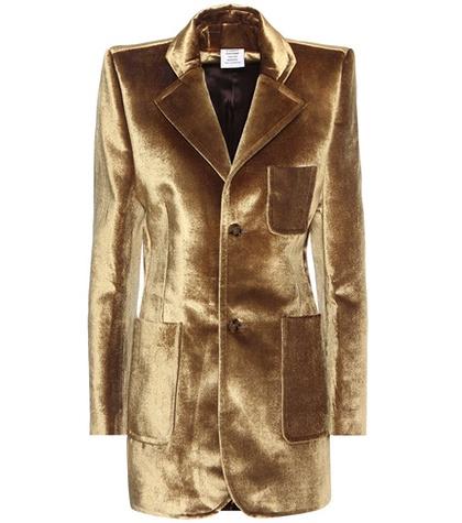 Vetements Velvet Jacket