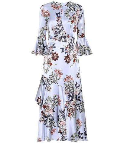 Gianvito Rossi Florence Floral-printed Silk Dress