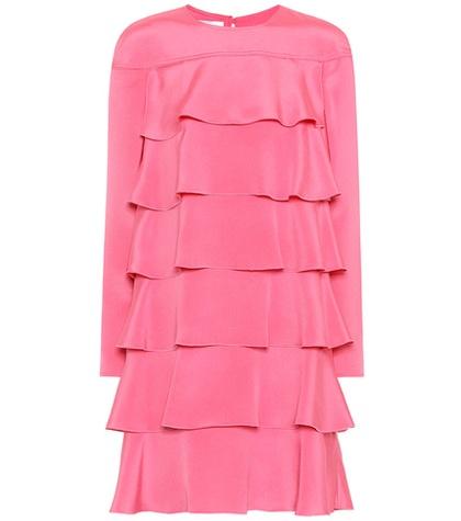 Valentino Tiered Silk Dress