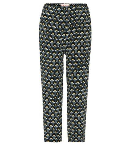 Nike Silk Printed Cropped Trousers