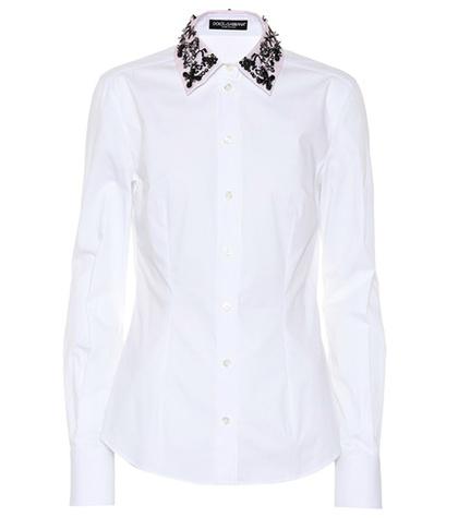 Dolce & Gabbana Embellished Poplin Shirt