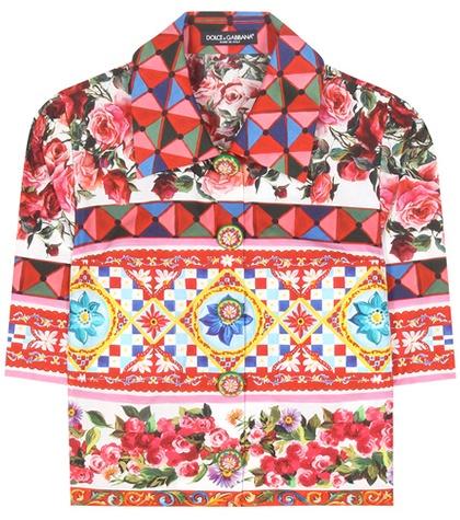 Dolce & Gabbana Cropped Cotton Blouse