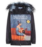 Maison Margiela Feather-trimmed Printed Jacket