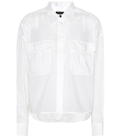 Rag & Bone Cropped Mason Cotton Shirt