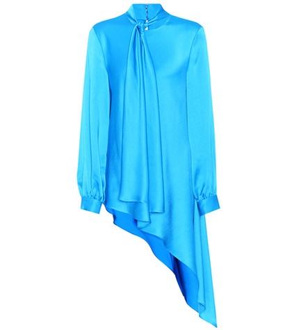 Oscar De La Renta Satin Blouse
