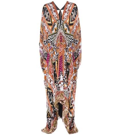 Roberto Cavalli Printed Silk Maxi Dress