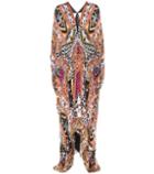 Roberto Cavalli Printed Silk Maxi Dress