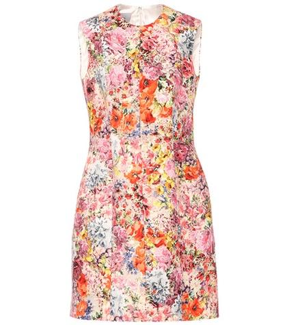 Valentino Floral-printed Silk-blend Dress