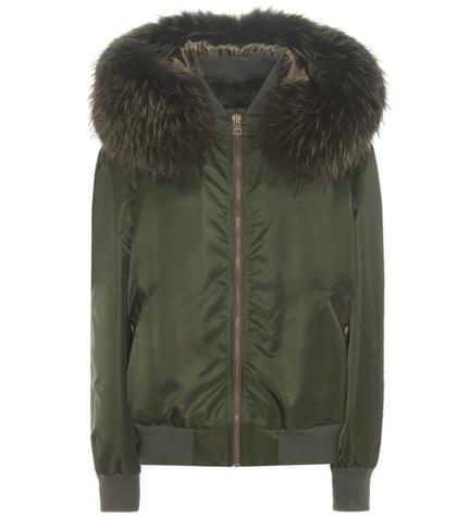 Mr & Mrs Italy Fur-trimmed Bomber Jacket